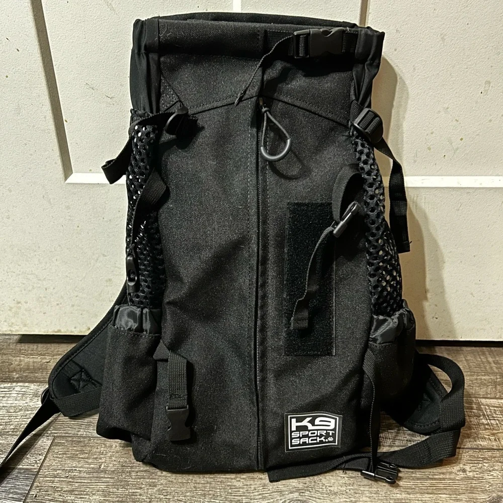 K9 Sport Sack® AIR PLUS Adjustable Backpack Dog Carrier Medium in Black